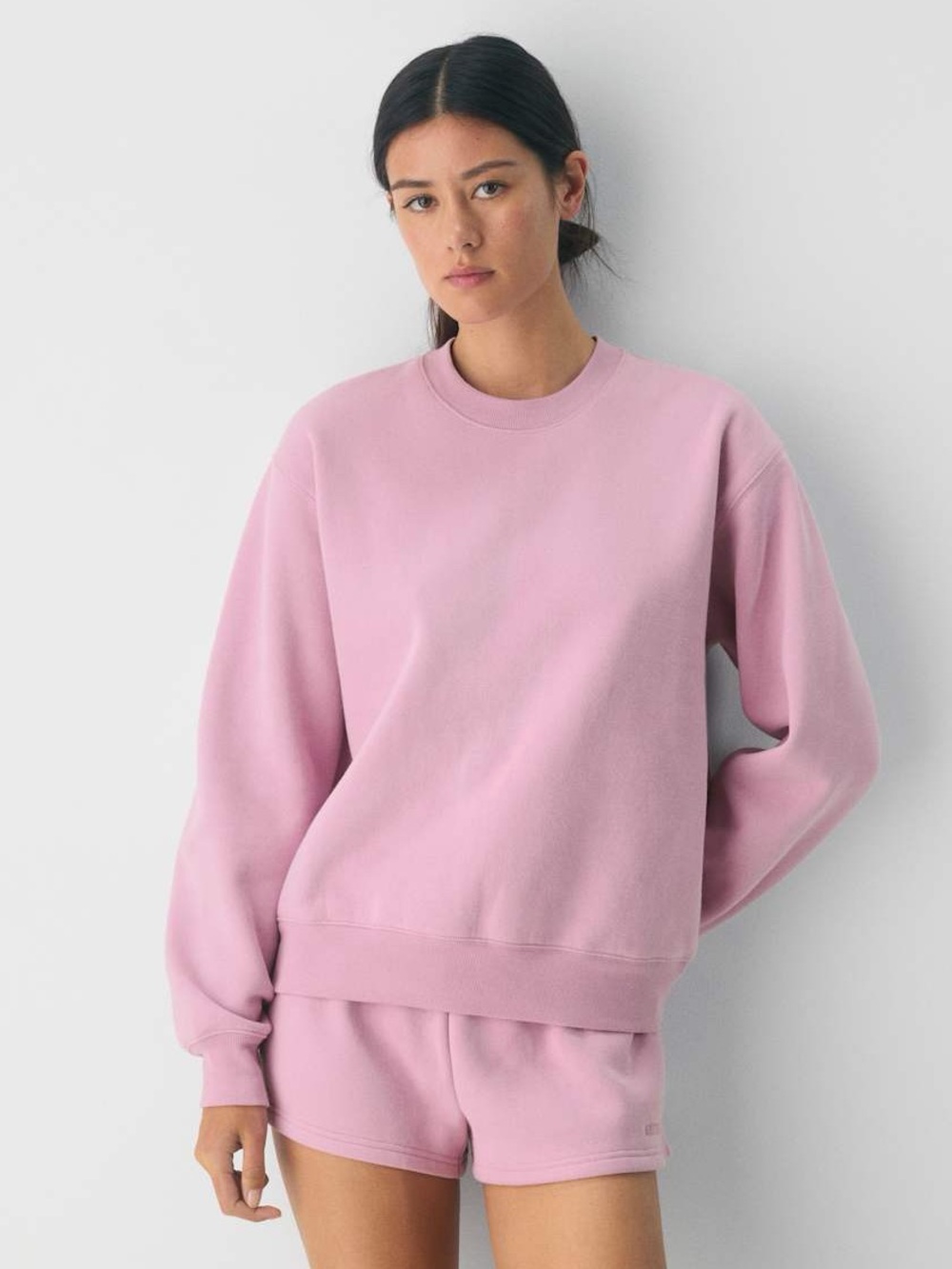 Aritzia Cozy Sweatfleece Perfect Crew Sweatshirt Size L